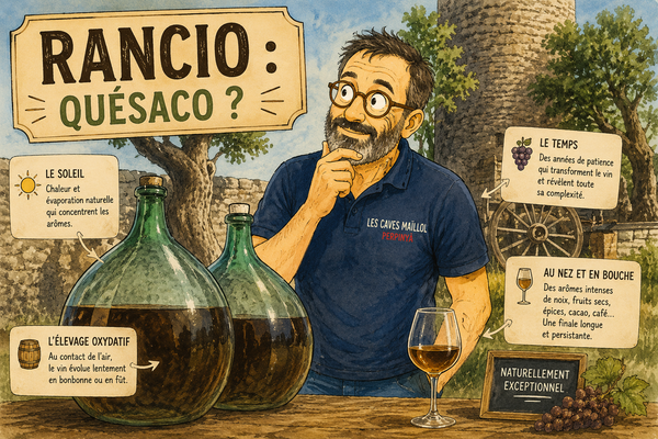 Parmi les trésors du Roussillon, il existe un vin à part. Un vin qui intrigue, qui surprend parfois, mais qui ne laisse jamais indifférent : le rancio.