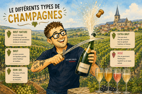 Les différents types de champagne