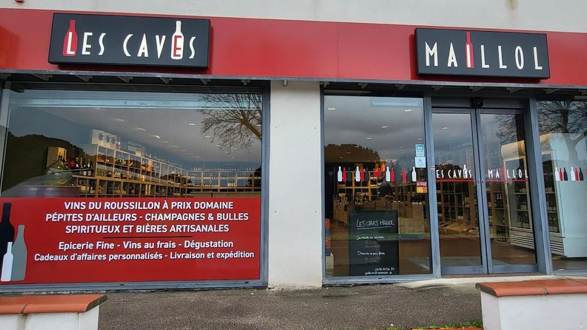 La boutique des Caves Maillol à Argelès-sur-Mer
